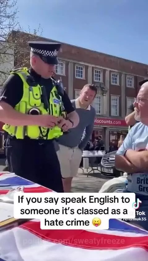 "Speak English" a hate crime in the UK? by sweatyfreeze