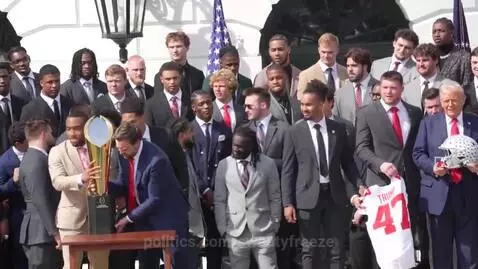 VP JD Vance drops NCAA championship football trophy by sweatyfreeze